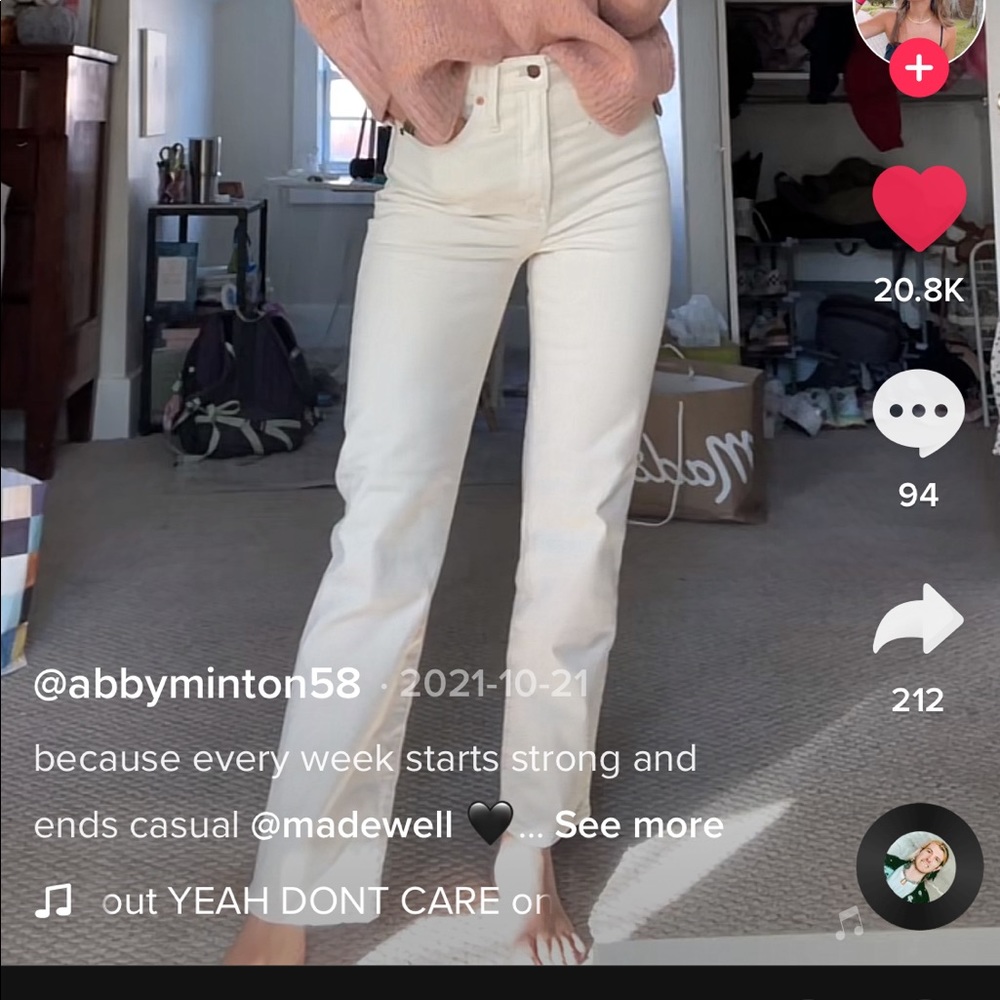 Madewell Perfect Vintage Jean 24 Vintage Canvas